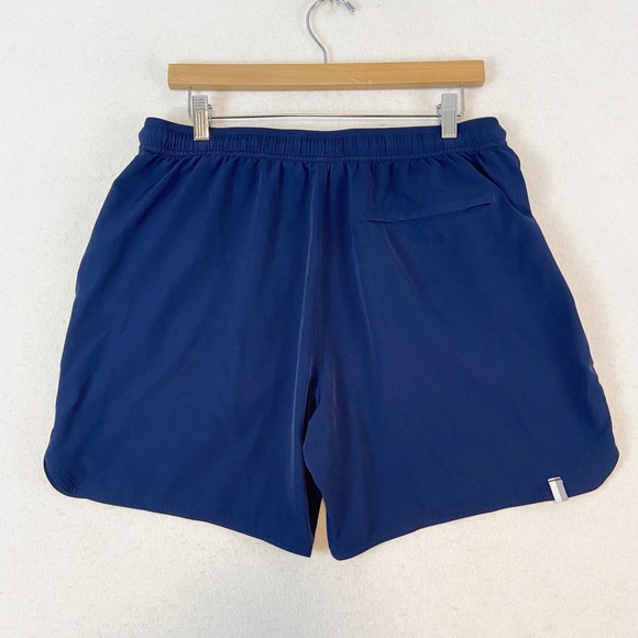 Rhoback Men XL Grit Gym Shorts Navy Blue 6" Lined Athletic Running Workout - Picture 3 of 8